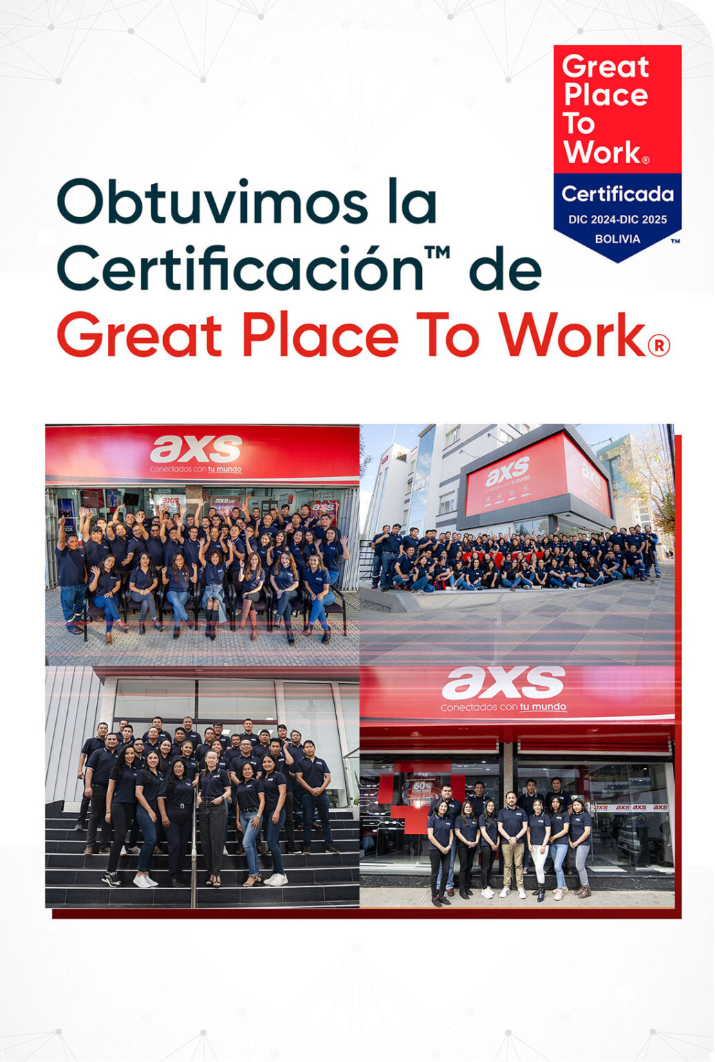 Obtuvimos la Certificación de Great Place To Work